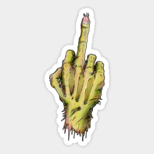 Zombie Finger Sticker